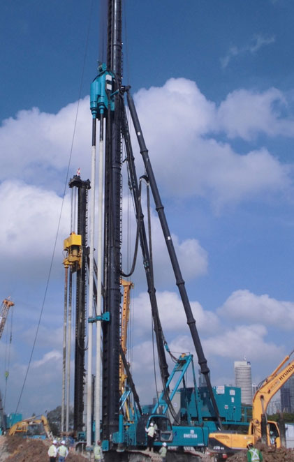 中国好机器！k1体育
双轴钻机新加坡施工获赞