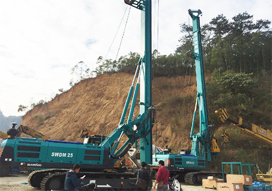 新年献礼k1体育
9台SWDM25旋挖钻机征战越南