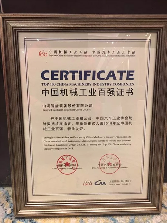 2018年中国机械工业百强发布，k1体育
排名两年跃升40位