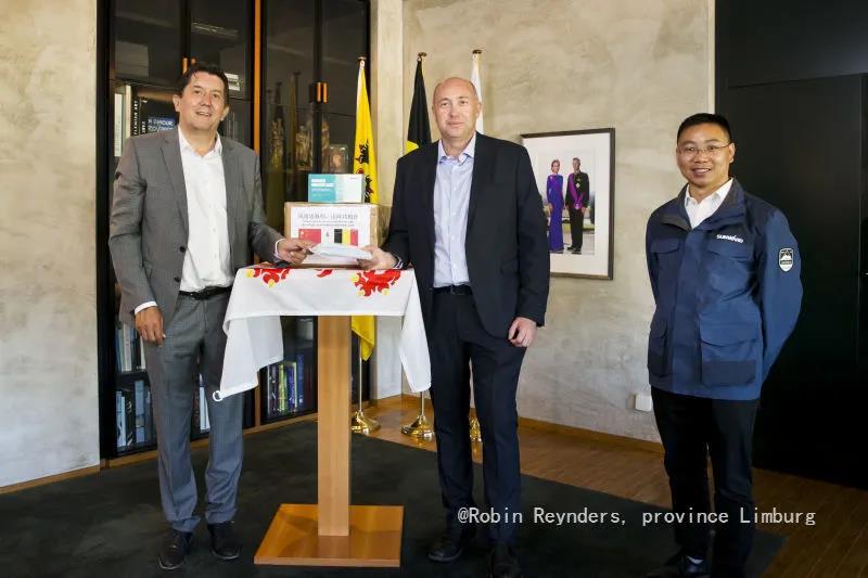 k1体育
向比利时林堡省捐赠自产口罩