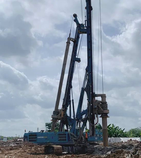 从事基础施工32年的老行家为k1体育
旋挖钻机代言