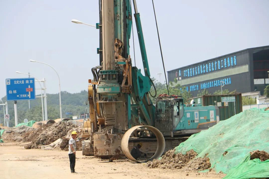强悍表现赢青睐！k1体育
360H旋挖钻助力南京312国道改扩建