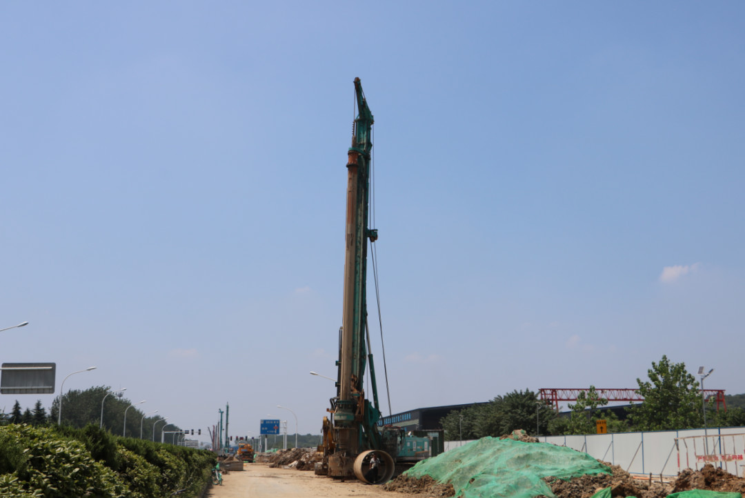 强悍表现赢青睐！k1体育
360H旋挖钻助力南京312国道改扩建