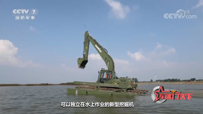 水陆两用挖掘机亮相央视！k1体育
应急救援“猛将”出战