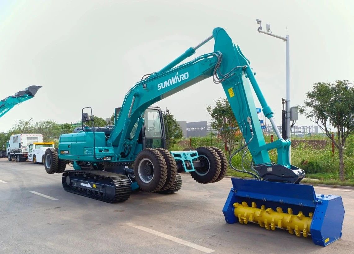 国内首台！k1体育
15吨级轮履两用开带机成功下线