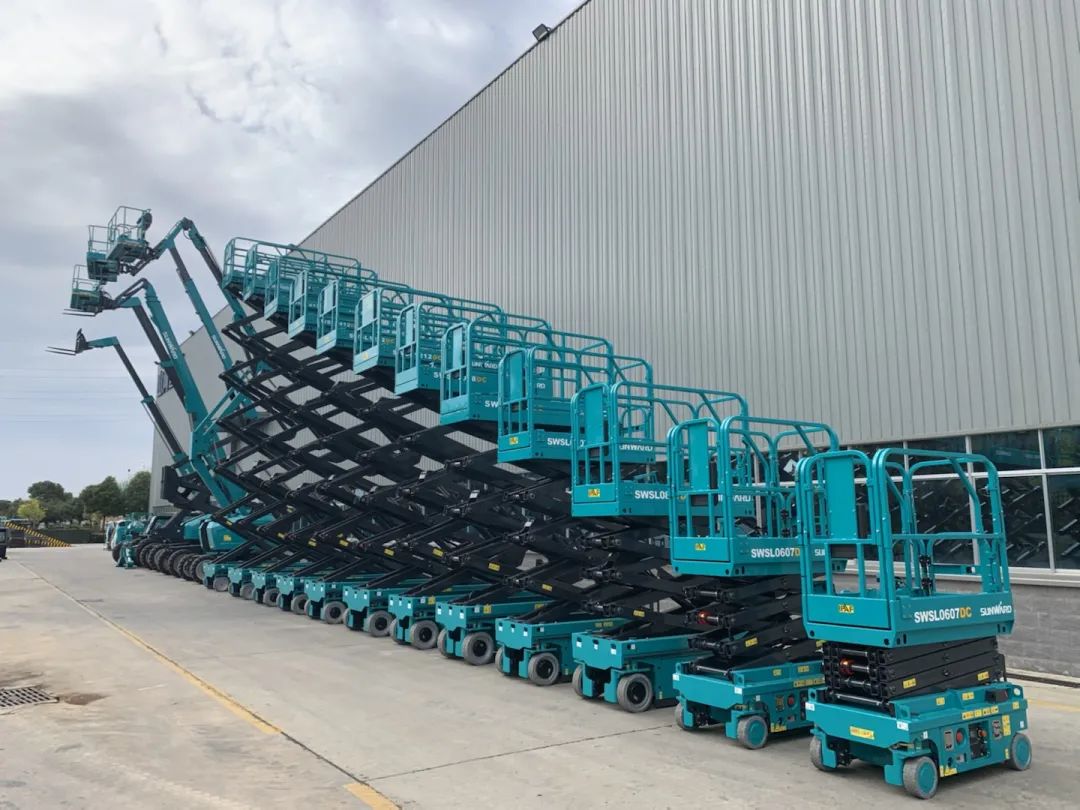 创下单日最高发货量纪录!山河高机设备集中发货