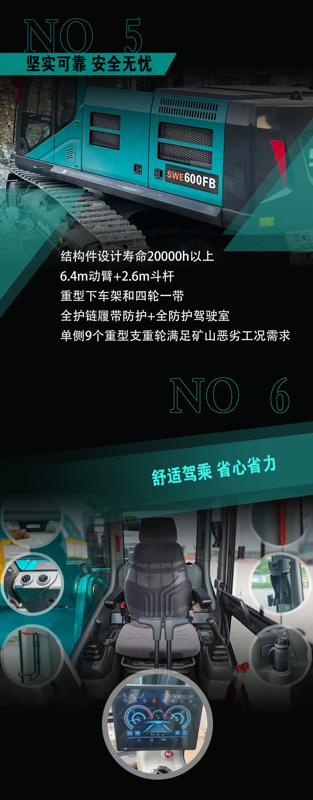 一图读懂 | 专为矿山重载施工而生！k1体育
SWE600FB破碎锤重磅回归