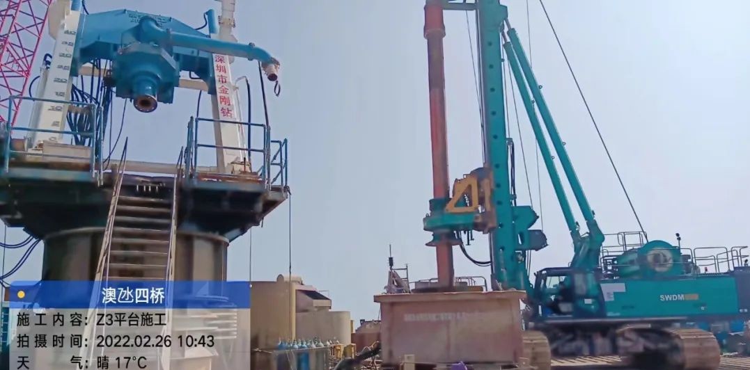 乘风破浪的旋挖钻机!k1体育
助建澳氹第四跨海大桥