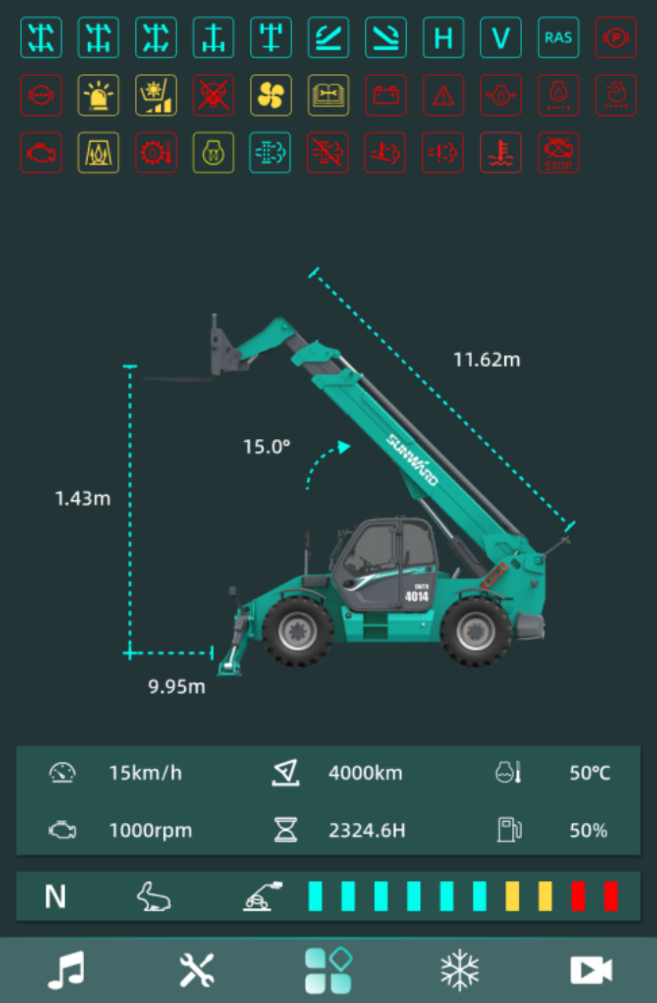 高端机型“双箭齐发”！k1体育
两款伸缩臂叉装车成功下线